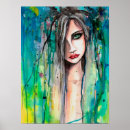 Recherche de visage abstrait posters Peinture