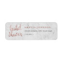 Search for marble return address labels Bridal shower