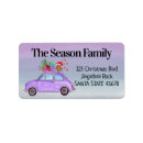 Search for retro car return address labels Watercolor