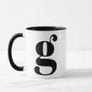 Search for initial g mugs Modern
