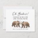 Search for twin bears invitations Cute