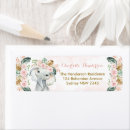 Search for wild flowers return address labels Elephant