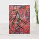 Recherche de abstraction vœux cartes Rouge