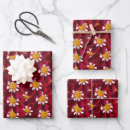 Recherche de dahlias papier cadeau Rouge