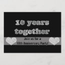 Search for 10 year anniversary party invitations Tenth