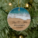 Search for beach engagement ornaments Our first christmas