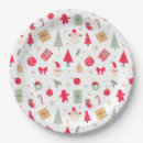 Search for green christmas tree plates Santa