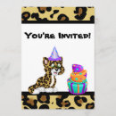Search for jaguar birthday invitations For kids