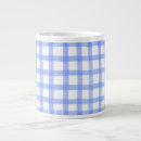 Search for blue and white checks mugs Cute