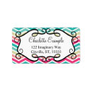 Search for turquoise and black return address labels Girly
