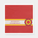 Search for firefighter napkins Sound the alarm