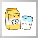 Search for cute kawaii milk posters Food