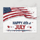 Recherche de juillet cartes postales Drapeau américain