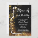 Search for bubbles invitations Black and gold