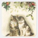 Recherche de vintage cat stickers Noël