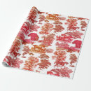 Search for red toile wrapping paper Toile de jouy