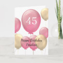 Search for 45th birthday cards Pink