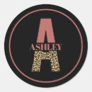 Search for leopard print monogram stickers Monogrammed