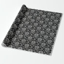Search for black and white damask wrapping paper Modern