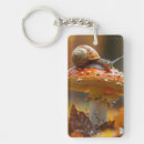 Search for cute snail keychains Mushroom