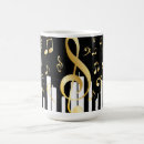 Recherche de piano mugs Touches