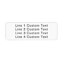 Search for 4 lines return address labels Simple