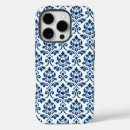 Search for blue damask pattern iphone cases Ornate