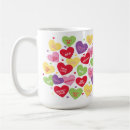 Search for conversation heart mugs Valentine's