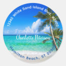 Search for beach address stickers Palm trees