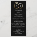 Recherche de black wedding programs Monogramme