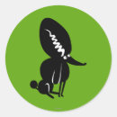 Recherche de caniche noir autocollants Tim burton