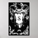 Recherche de chat gothique posters Noir et blanc