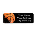 Search for basketball return address labels Player