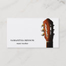 Search for guitar lessons business cards Musical