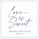 Search for navy wedding stickers Love is sweet