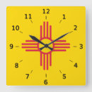 Recherche de drapeau mexique horloges Jaune