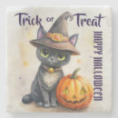 Recherche de chat halloween dessous de verres Jack o' lantern