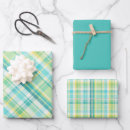 Search for teal green wrapping paper Plaid