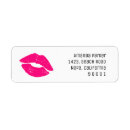 Search for lipstick return address labels Pink lips