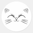 Search for cat outline stickers Kitten