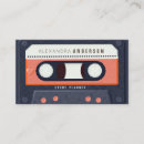 Search for music industry business cards Retro