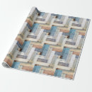 Search for wood planks wrapping paper Blue