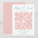 Search for bright floral wedding invitations Retro