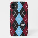 Search for blue argyle pattern Initials