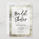 Search for white floral bridal shower invitations Script