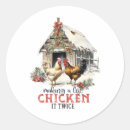 Search for funny rooster stickers Merry christmas