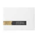 Search for faux gold foil return address labels Stars
