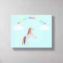 Search for rainbow unicorn canvas prints Fantasy