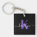 Search for on purple keychains Black