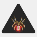 Recherche de araignée rouge autocollants Noir